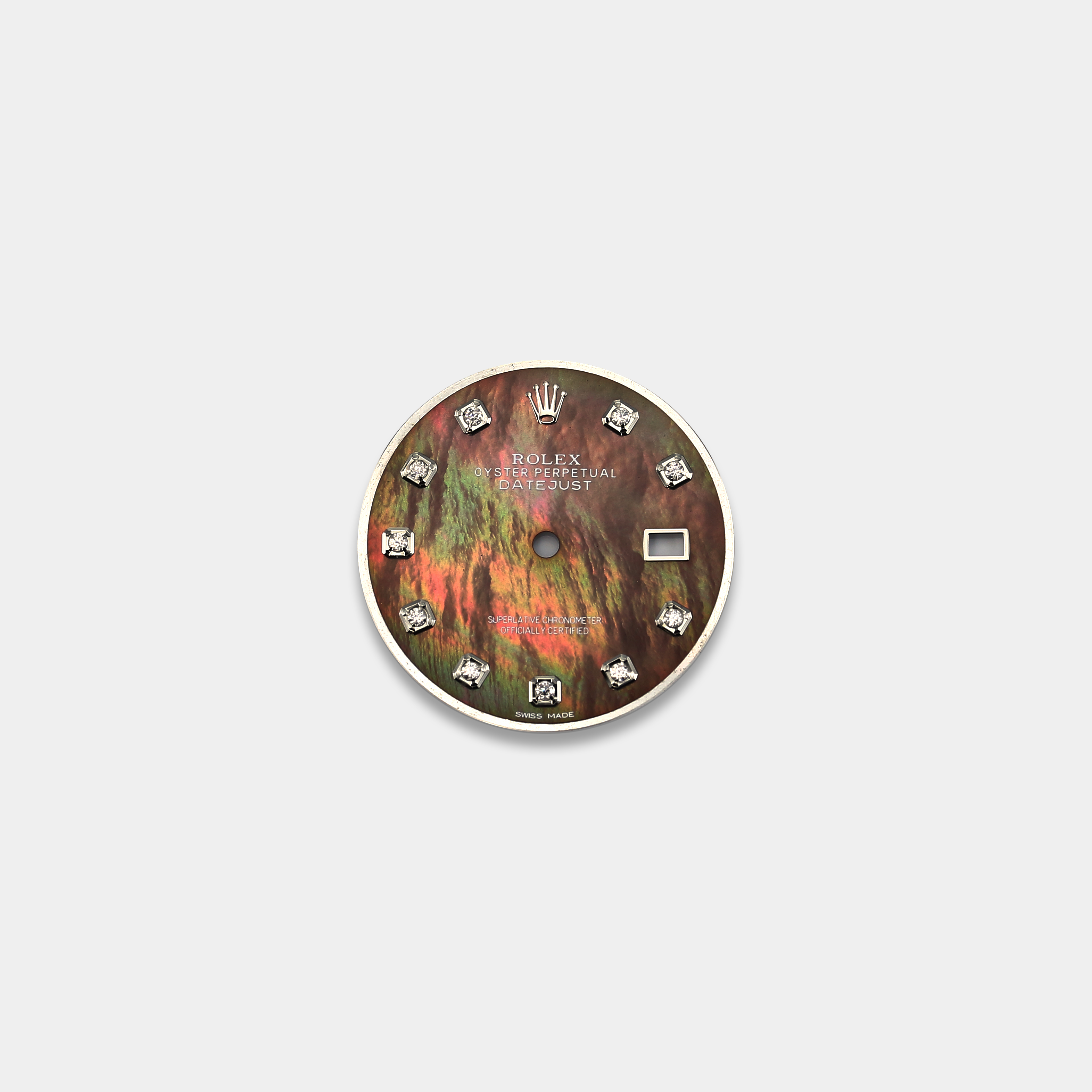 롤렉스 데이트저스트 36mm 커스텀다이얼 브라운 자개(MOP) 8p 다이아 인덱스(3135)