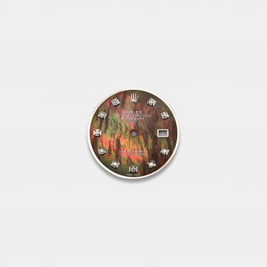 롤렉스 데이트저스트 36mm 커스텀다이얼 브라운 자개(MOP) 8p 다이아 인덱스(3135)