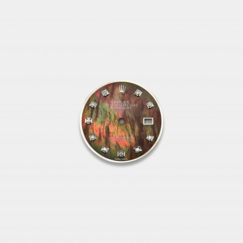 롤렉스 데이트저스트 36mm 커스텀다이얼 브라운 자개(MOP) 8p 다이아 인덱스(3135)