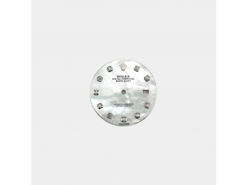 롤렉스 데이트저스트 36mm 커스텀다이얼 백자개(MOP) 8p 다이아 인덱스(3135)