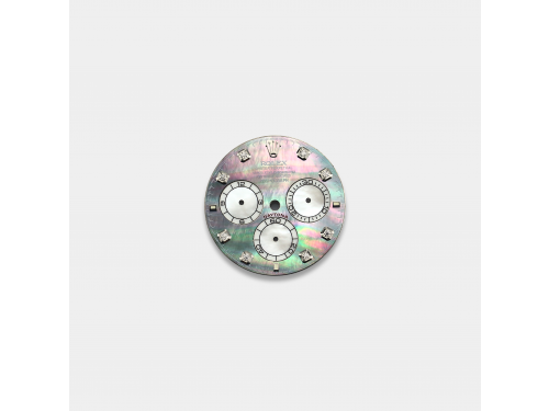 롤렉스 데이토나 커스텀다이얼 흑자개(Tihitian MOP) 다이얼 화이트골드용 8p 다이아 인덱스