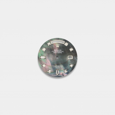 롤렉스 데이데이트 36mm 커스텀다이얼 흑자개(Tihitian MOP) 다이얼 옐로골드용 다이아 인덱스