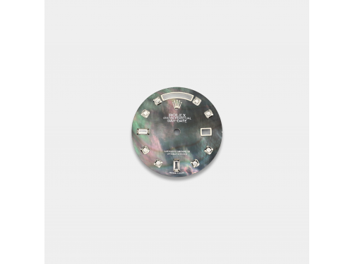 롤렉스 데이데이트 36mm 커스텀다이얼 흑자개(Tihitian MOP) 다이얼 옐로골드용 다이아 인덱스