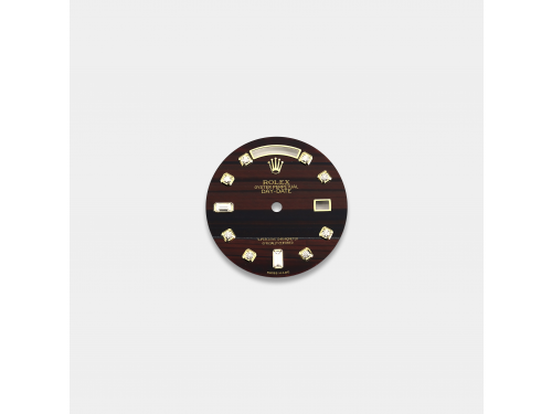 롤렉스 데이데이트 36mm 커스텀다이얼 호안석(Tiger's eye) 다이얼 옐로골드용 다이아 인덱스