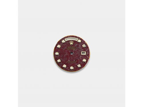 롤렉스 데이데이트 36mm 커스텀다이얼 루벨라이트(Rubelite) 다이얼 옐로골드용 10p 다이아 인덱스