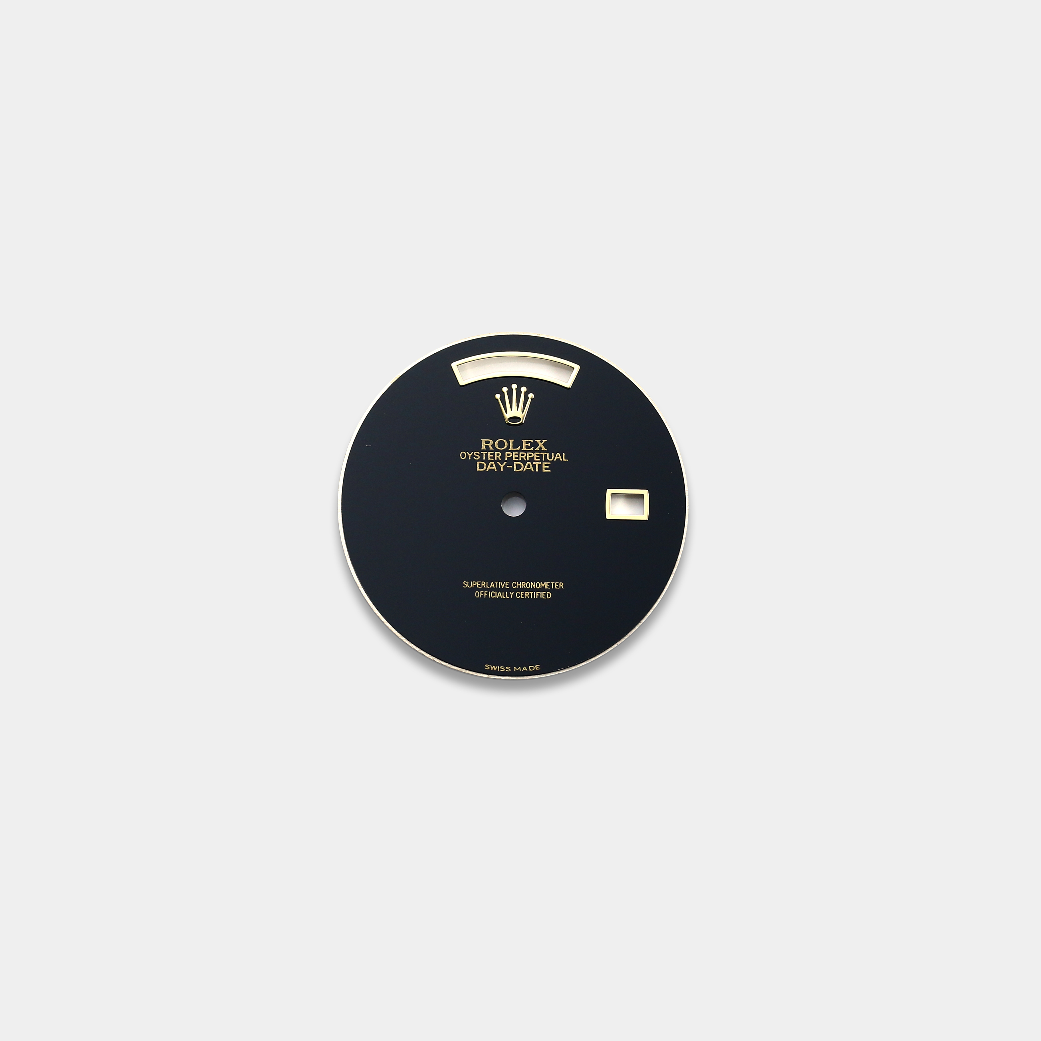 롤렉스 데이데이트 36mm 커스텀다이얼 오닉스(Onyx) 다이얼 옐로골드용 민짜 (블랙)