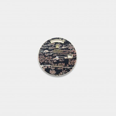 롤렉스 데이데이트 36MM 커스텀다이얼 옵시디안(Snowflake Obsidian) 다이얼 옐로골드용 민짜