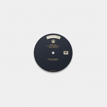 롤렉스 데이데이트 36mm 커스텀다이얼 오닉스(Onyx) 다이얼 옐로골드용 민짜 (블랙)