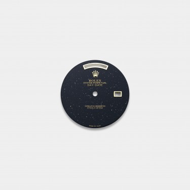 롤렉스 데이데이트 36mm 커스텀다이얼 어벤추린(Aventurine) 다이얼 옐로골드용 민짜 (블랙)