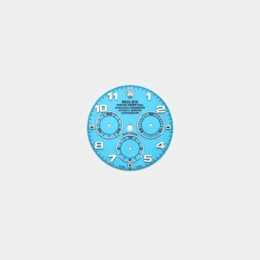 롤렉스 데이토나 커스텀다이얼 터키석(Turquoise) 다이얼 화이트골드용 아라빅 인덱스