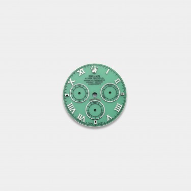 롤렉스 데이토나 커스텀다이얼 녹석영(Chrysoprase) 다이얼 화이트골드용 로만 인덱스(데이토나비치에디션)