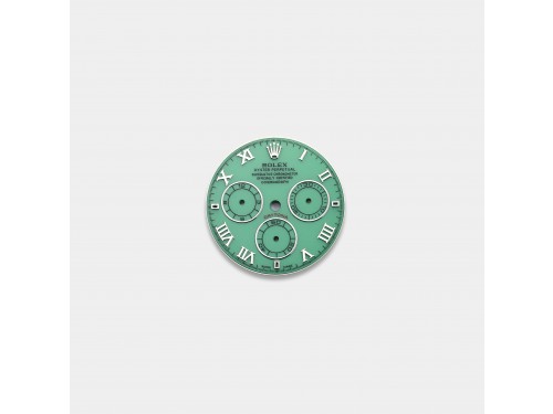 롤렉스 데이토나 커스텀다이얼 녹석영(Chrysoprase) 다이얼 화이트골드용 로만 인덱스(데이토나비치에디션)