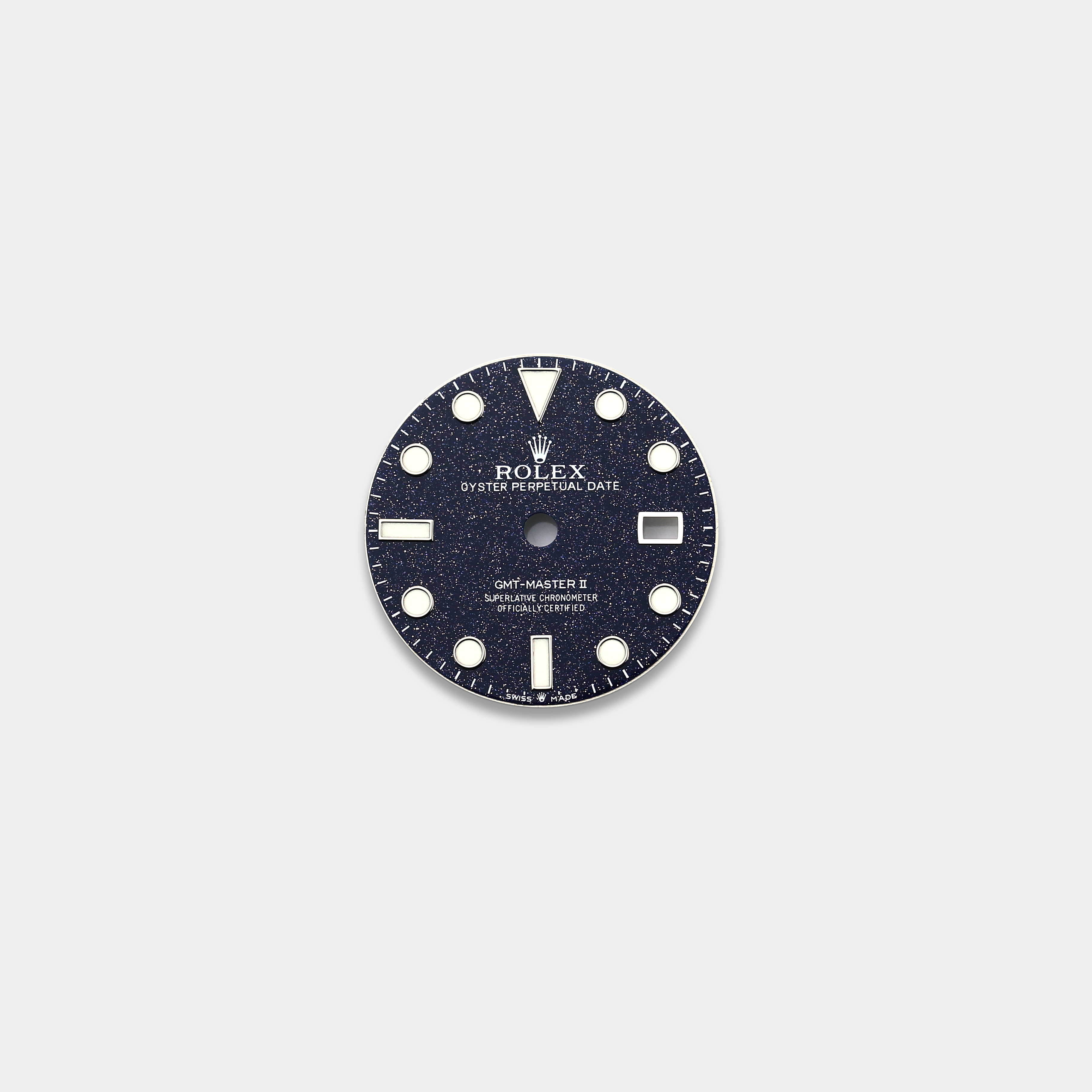 롤렉스 GMT MASTER II 커스텀다이얼 어벤추린(Aventurine) 다이얼 스틸/화이트골드용 (블루)