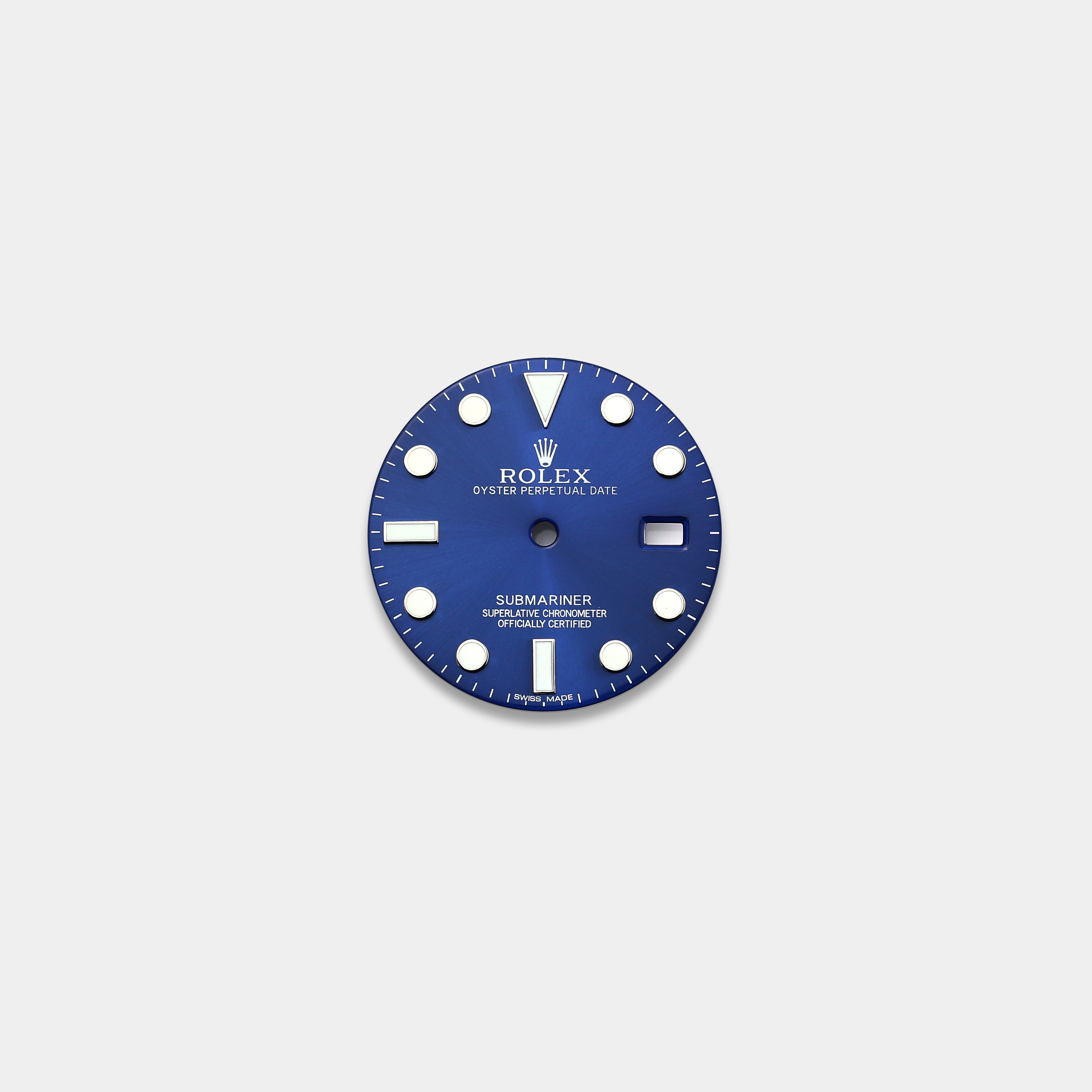 롤렉스 서브마리너 40mm 커스텀다이얼 블루 썬레이 다이얼 스틸/화이트골드용
