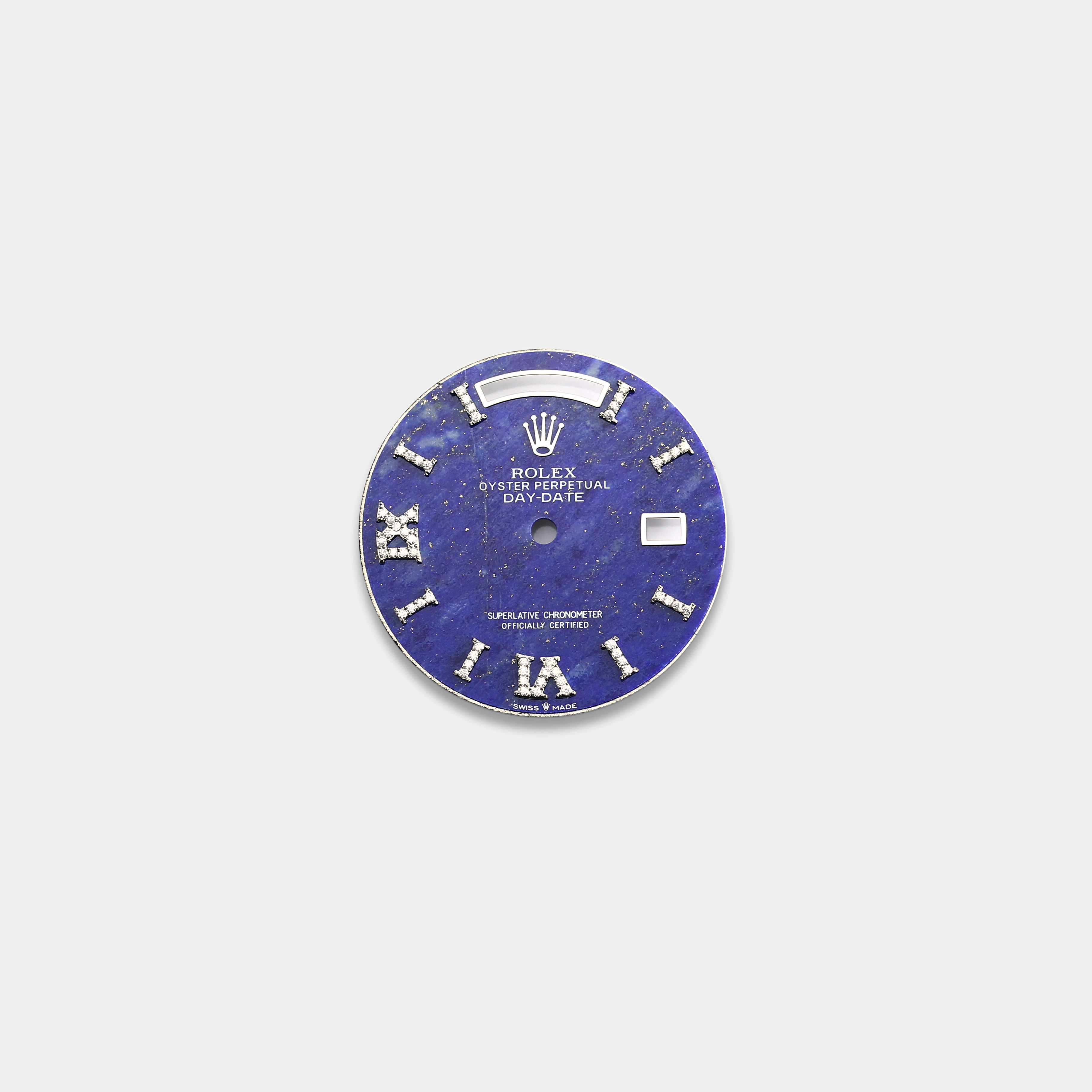 롤렉스 데이데이트 36mm 커스텀다이얼  청금석(Lapis Lazuli) 다이얼 화이트골드용 로만 다이아 인덱스