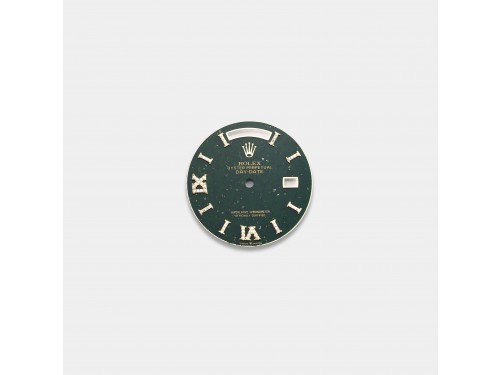 롤렉스 데이데이트 36mm 커스텀다이얼 녹색 어벤추린(Green Aventurine) 다이얼 옐로골드용 로만 다이아 인덱스
