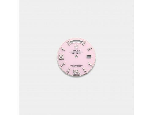 롤렉스 데이데이트 36mm 커스텀다이얼 핑크 오팔(Pink Opal) 화이트골드용  다이아 로만 인덱스