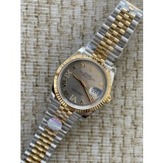 QP공장 롤렉스 데이저스트 36미리 최신형 옐로우 골드 콤비 로만 화이트 6.9시 다이아 포인트