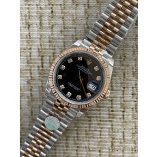 QP공장 롤렉스 데이저스트 36미리 최신형 로즈골드 콤비 블랙 텐포인트