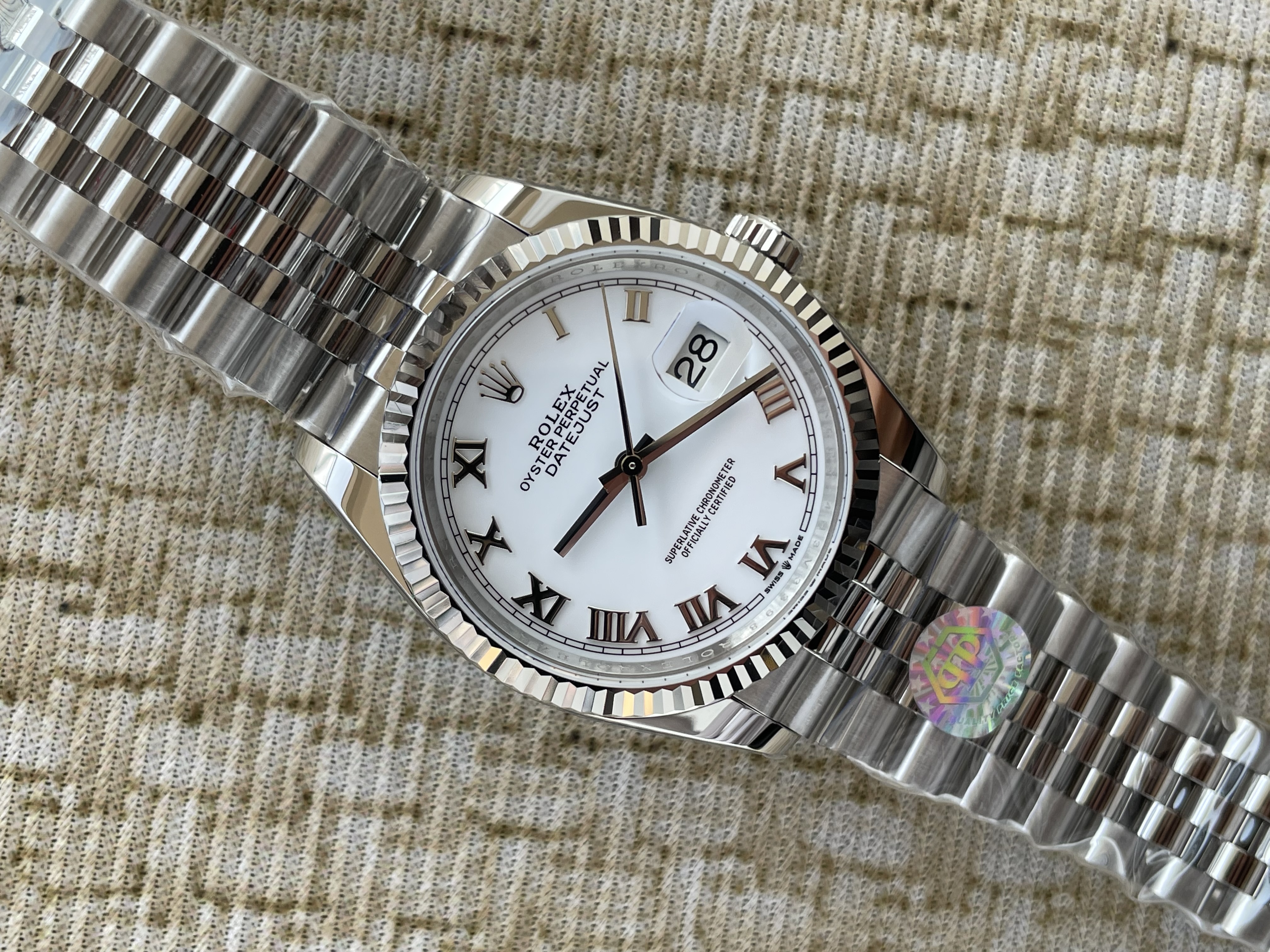 QP공장 롤렉스 데이저스트 36미리 최신형 화이트 로만다이얼