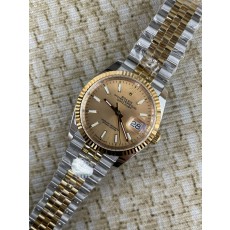 QP공장 롤렉스 데이저스트 36미리 최신형 옐로우 골드 콤비 샴페인 골드 바인덱스