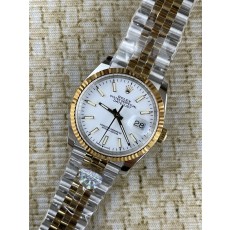 QP공장 롤렉스 데이저스트 36미리 최신형 옐로우 골드 콤비 화이트 바인덱스