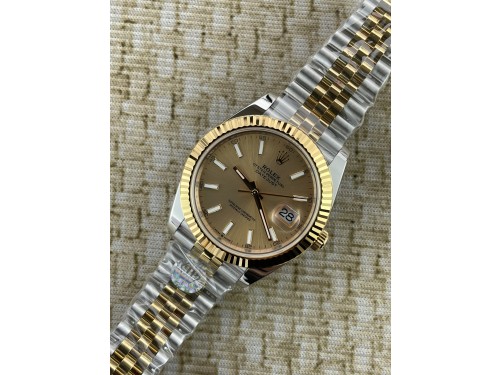 QP공장 롤렉스 데이저스트 41 126334 콤비 옐로우골드 샴페인골드 바인덱스