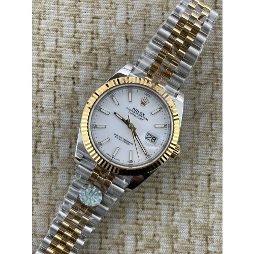 QP공장 롤렉스 데이저스트 126333 41미리 옐로우 골드 콤비 화이트