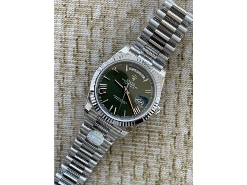 QP공장 롤렉스 데이데이트40 텅스텐 그린로만다이얼