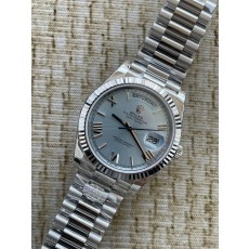 QP공장 롤렉스 데이데이트40 텅스텐 아이스블루로만다이얼 