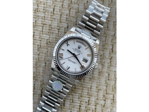 QP공장 롤렉스 데이데이트40 텅스텐 화이트로만다이얼