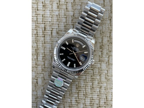 QP공장 롤렉스 데이데이트40 텅스텐 블랙바게트다이얼 