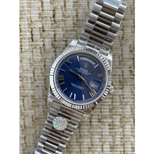 QP공장 롤렉스 데이데이트40 텅스텐 블루로만다이얼 