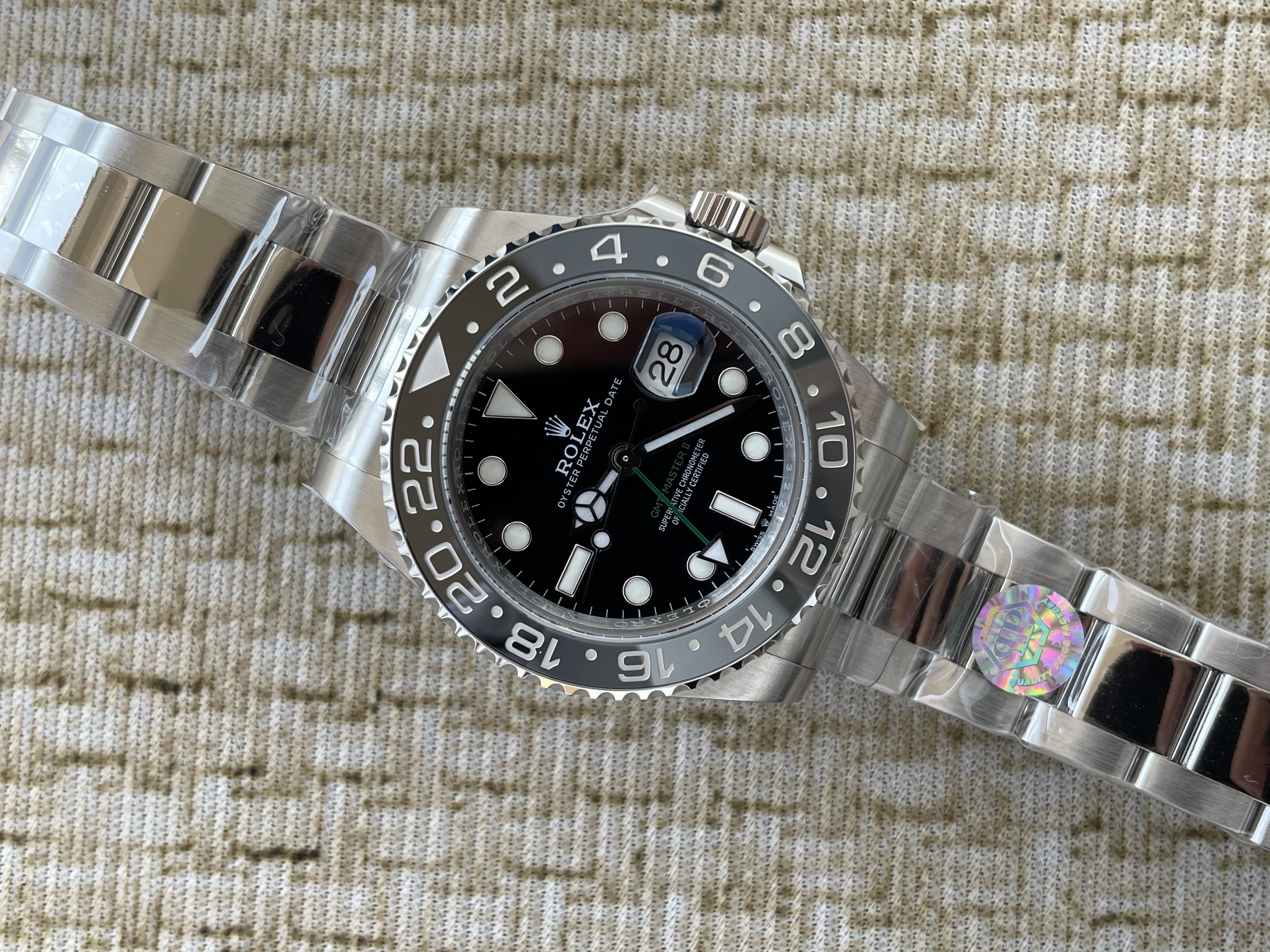 QP공장 롤렉스 지엠티마스터2 블랙그레이 오이스터 GMT-Master II 126720